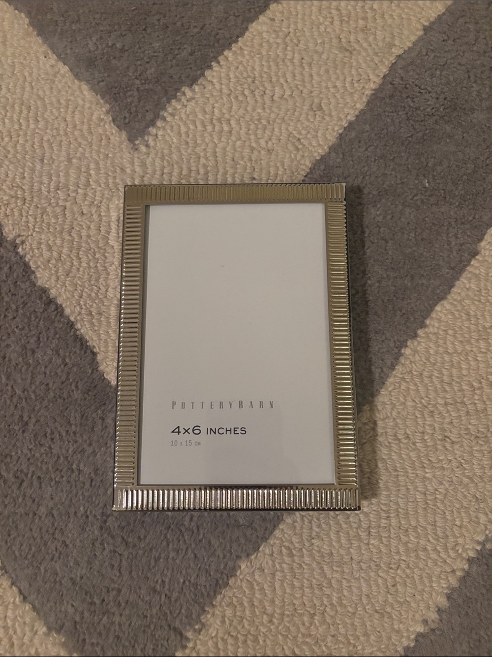 Pottery Barn 4x6 Silver Frame